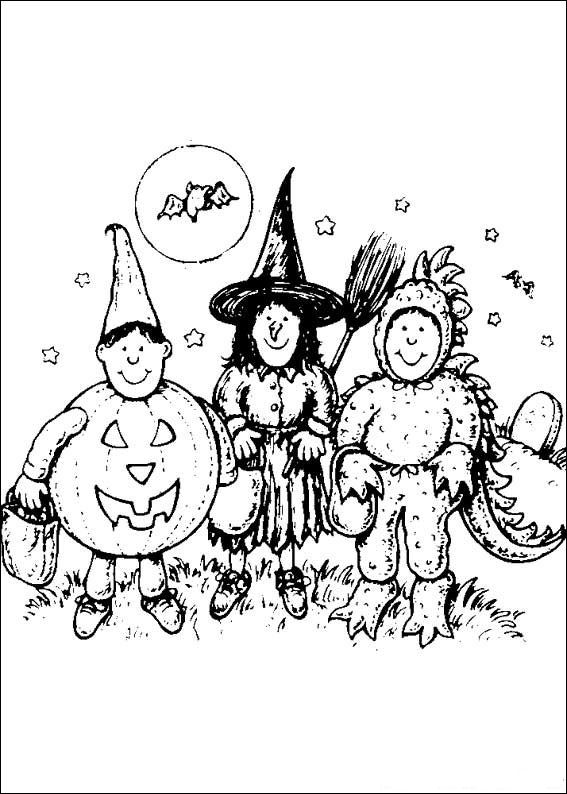 Plansa de colorat cu Halloween 160 69